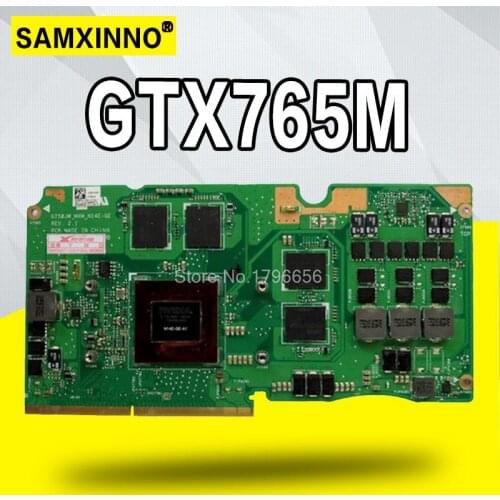GTX 765M 2GB VGA card For Asus ROG G750J G750Js g750JM laptop card G750JW N14E-GE-A1 GeForce GTX765M Graphic card Video card