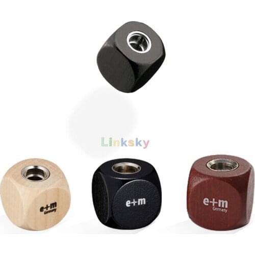 CREATIVE ART MATERIALS E+M Sharpener Cube Mahogany,For use with any 5.5mm lead,Great gift,Studens Stationery supplies