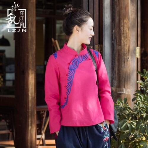 Женские модные рубашки LZJN China At AliExpress