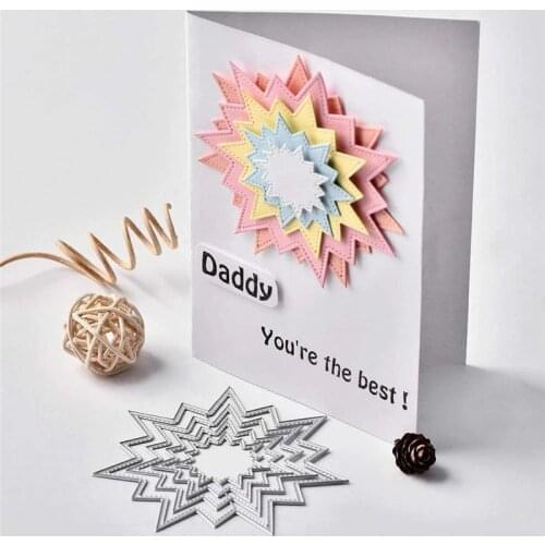 YaMinSanNiO Flower Background Dies Metal Cutting Dies New 2019 for Card Making Scrapbooking Embossing Cuts Stencil Craft Dies