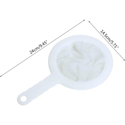 Reusable 100/200/400 Super Fine Mesh Sieve Strainer Colander Handle for Soymilk