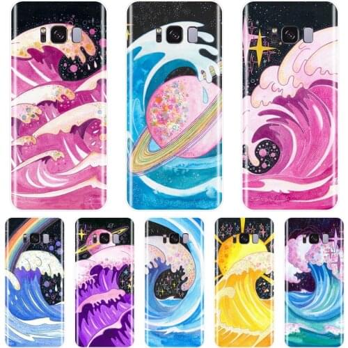 Soft Phone Case For Samsung Galaxy Note 4 5 8 9 Star Waves Silicone Back Cover For Samsung Galaxy S8 S9 Plus S5 S6 S7 Edge Case