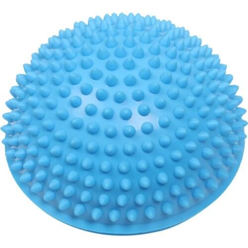 Inflatable Pvc Durian Foot Massage Ball Yoga Foot Massage Ball Balance Semi-spherical Fitness Sport Ball To Relieve Body Stress