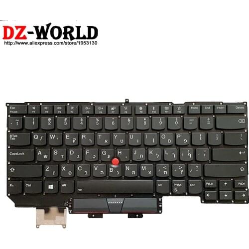 New/Orig Hebrew Israel Backlit Keyboard for Lenovo Thinkpad X1 Carbon 5th 6th Gen Laptop Teclado 01ER678 SN20M08086