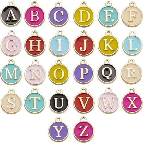 Charms Pendant Mixed Letters Metal Zinc Alloy Accessories for Diy Jewelry Necklace Bracelet Making Handmade Craft