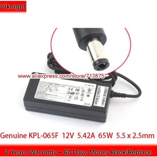 Genuine KPL-065F 12V 5.42A Laptop Adapter for CWT KOGAN TV N18546 KPL-060F Power Supply