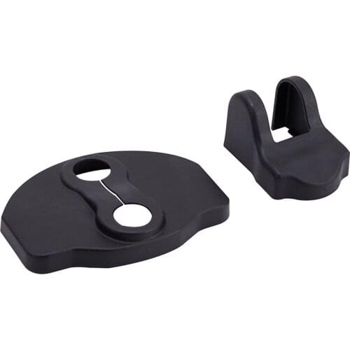 1set Durable ABS Protective Cap Universal Portable Car Interior Black Accessories Door Lock Cover Easy Install For Tesla Model 3