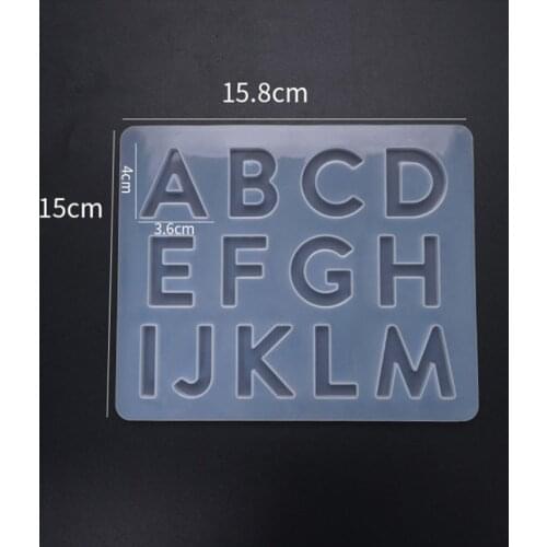 Crystal Epoxy Resin Mold Letter Numbers Silicone Pendant Casting Mould Handmade DIY Crafts Jewelry Making Tool