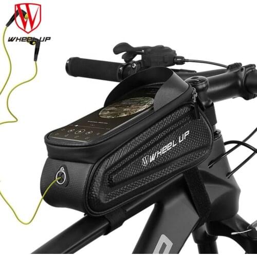 WHeeL UP Bicycle Bag Waterproof Cycling Top Front Tube Frame Bag Large Capacity MTB Road Bicycle 7 Inch Bag Bike Accessories