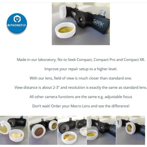 Seek Thermal Imaging Macro Lens Focus Lens for Electronic Repair Mobile Phone Motherboard Infrared Focusing Amplification
