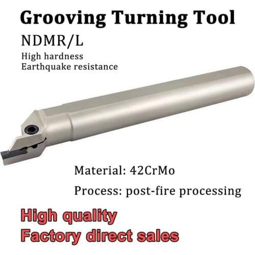 NDMR NDML White Internal Grooving Turning Tool Holder Lathe Slot Cutter CNC Machine NDMR325S50/80 T15 for Carbide Inserts