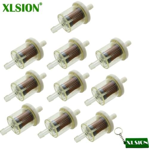 XLSION 10x 5/16" Fuel Filter For BRIGGS & STRATTON 493629 691035 5065D 5065K Kawasaki 49019-7001 49019-7005 STENS 120-158
