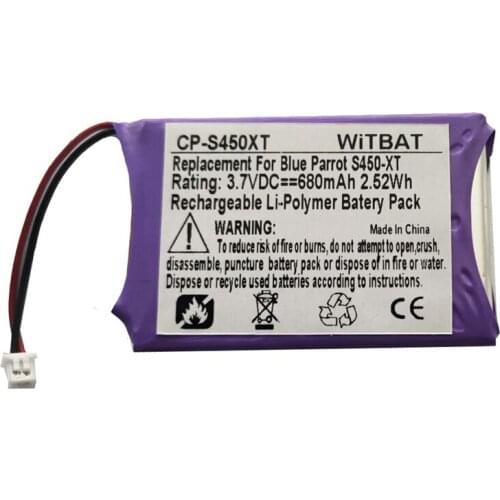 TTVXO Battery for 680mAh VXi BlueParrott S450-XT Bluetooth Headset Battery