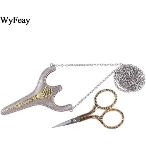 1 Set Retro Exquisite Vintage Scissors Arts Scissors Handcraft Embroidery thread Sewing Scissors Sewing Supplies Fabric Scissors