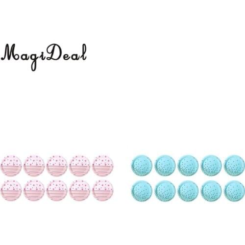 10x Birthday Party Cake Paper Plates Baby Shower Paper Tableware Plates Blue Pink Party Supplies