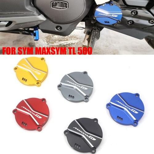 5 color New LOGO Maxsym TL Motorcycle CNC Decorative Cover Frame Front Drive Shaft Cover Guard For SYM MAXSYM TL 500 TL500 2020