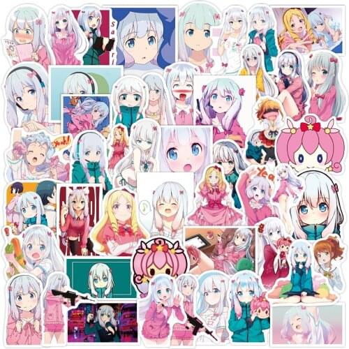 50pcs Anime Eromanga Sensei Waterproof Stickers for Bike Laptop Notebook Car Guitar