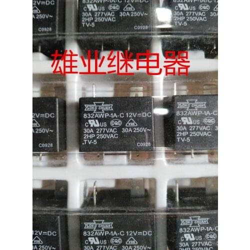 832AWP-1A-F-C 12VDC 30A 250V832AWP-1A-F-C
