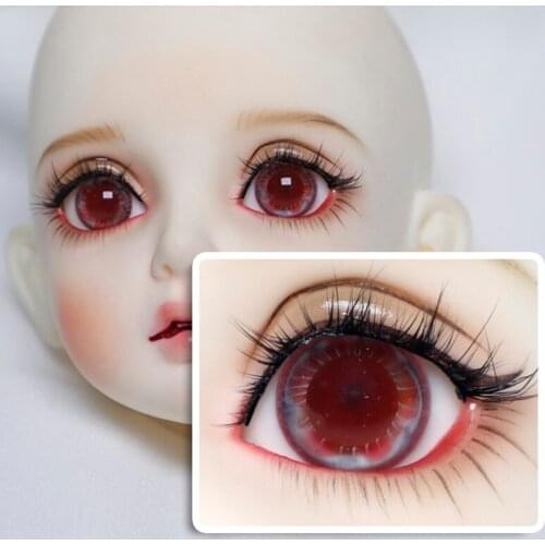 BJD doll accessories are suitable for 14mm 16mm size simulation with patterned glass eyes doll accessories