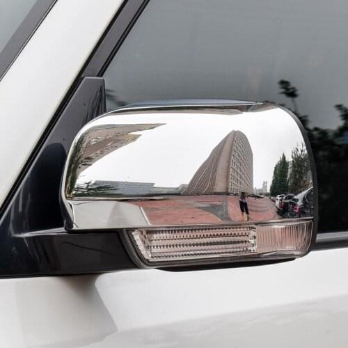 For Mitsubishi Pajero Shogun V80 2007-2019 Accessories ABS Side Rearview Mirrors Decorative Cover Trim Car Styling