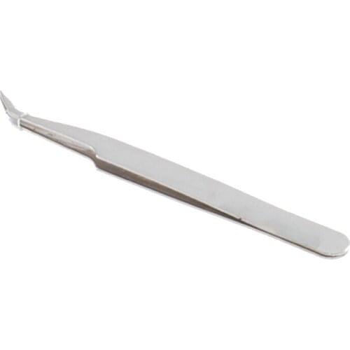 Anti-static Tweezer Maintenance Tool Curved Pointed Stainless Steel