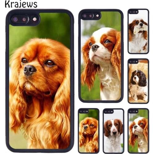 Krajews Cavalier King Charles Spaniel Dog Phone Case For iPhone 5 6S 7 8 plus 11 12 Pro X XR XS Max Samsung Galaxy S7 S8 S9 S10