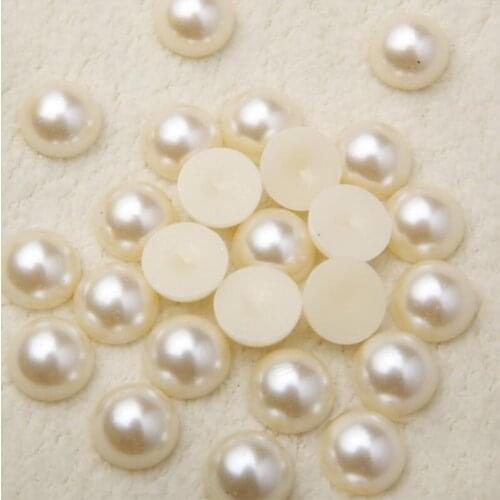 Imitation Flatback Pearl Half Round ABS Acrylic Beads DIY Decoration for Phone Nail Art Garment DIY Decorate 3mm-20mm