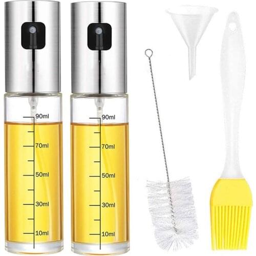 Kitchen Baking Oil Cook Oil Spray Empty Bottle Vinegar Bottle Oil Dispenser Kitchen Tools Salad BBQ Cooking Glass Oil Sprayer