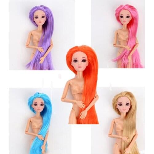 Excellent Quality Doll Head with straight and curly Hair DIY Accessories For 1/6 Dolls head