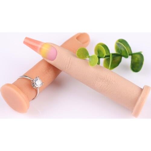Upgraded Nail Practice Finger for Acrylic Nails Adult Mannequin With Flexible Finger Adjustment Display Model Moveable Nails