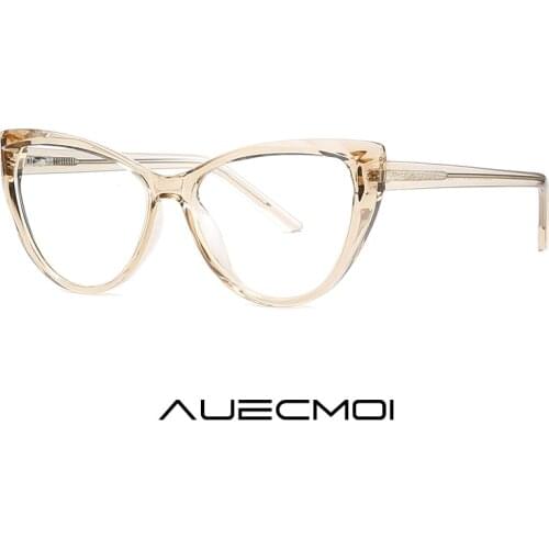 Fashion Cat Eye Glasses Women Luxury Anti Blue Light Blocking Myopia Reading Eyeglasses Frames Prescription Optical Eyewear