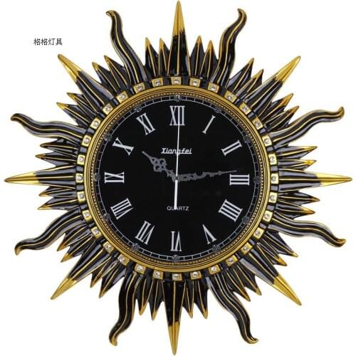 Fashion Vintage Wall Clock Personalized Mute Clock Brief Resin Quartz Clock Pocket Watch