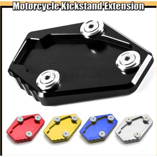Motorcycle CNC Alumnium Kickstand Enlarger Plate Side Stand Extension Pad For Ducati MONSTER 821 696 796