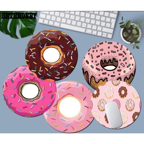 BBTHBDNBY Non Slip Delicious colorful donuts Soft Rubber Professional Gaming Mouse Pad gaming Mousepad Rug For Laptop Notebook