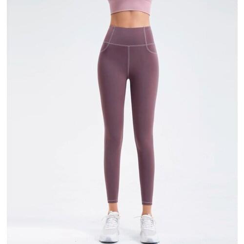 2021 women new straight Slim full length high waist pants Female pocket fashion Yoga Trousers Mujer casual Running Sweatpants