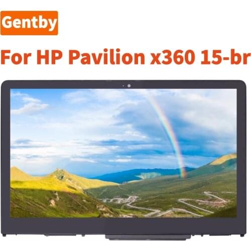 Replacement 15.6 inches FHD LCD Touch Screen Digitizer Assembly Bezel with Board for HP Pavilion x360 15-br000 and More