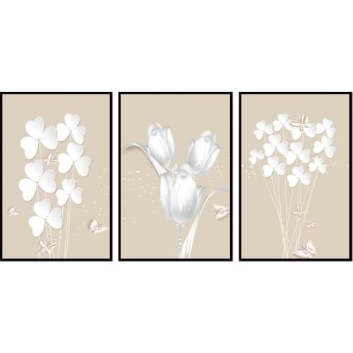 Factory wholesale (No Framed) Modern abstract flower series Canvas Print On Canvas Printing Wall Pictures 12YM-A-593