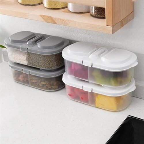 Plastic Sealed Cans Kitchen Storage Box Transparent Food Canister Keep Fresh New Clear Container Jar