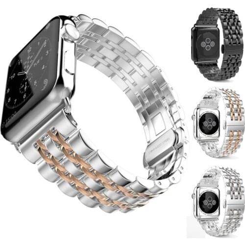 For apple watch band 5 4 38 42mm Stainless Steel Strap for iwatch loop 40 44mm for apple band 6 4 3 2 1 sport watches bracelet