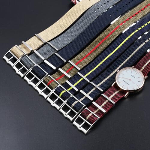 20mm 22mm Nato Watch Strap Nylon Premium Seatbelt Replacement Braided for Tudor Fabric Watch Band