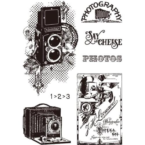 Retro photography/background / Clear Silicone Stamp/Seal for DIY scrapbooking/photo album Decorative clear stamp M1423