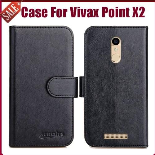 Luxury Flip Leather Case for Vivax Point X2 Case 100% Special Wallet Cover Funda Card Holder Mobile Phone Bag