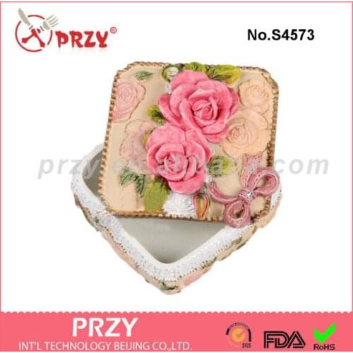 Rose Square Box Silicone Soap Mold Silicone Plaster Mold Rubber Material Aroma Stone Molds Food Grade Silicone Moulds PRZY