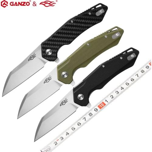 Ganzo Firebird FH31 D2 blade G10 or Carbon Fiber Handle 60HRC Folding knife Survival tool Pocket Knife tactical edc outdoor tool