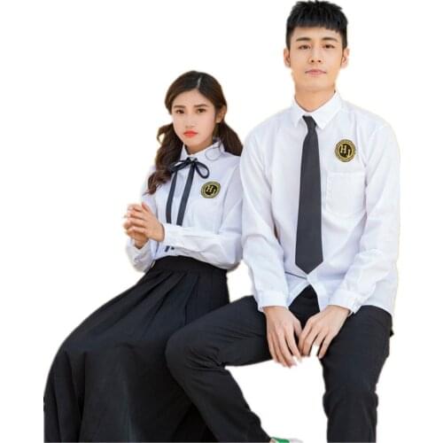 Japanese School Uniform For Boys and Girls Autumn Long-sleeved Korean High School Students Class clothing Sets men and women
