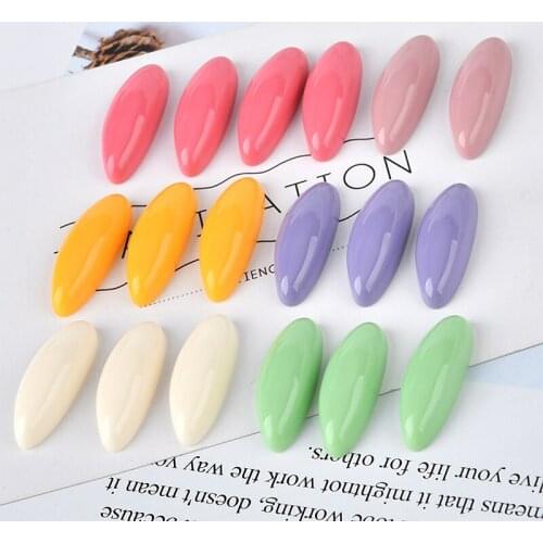 Handmade color diy jewelry earrings/necklace/bracelet pendants accessory 50pcs/lot rectangle shape Fashion resin beads Charms