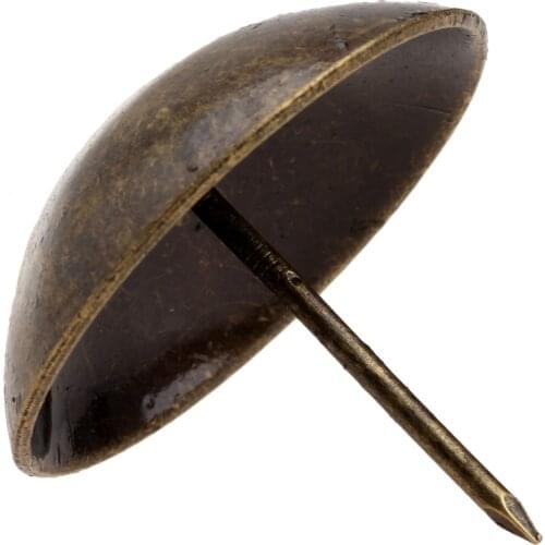 1Pc Antique Brass Upholstery Nails Craft Drum Sofa Jewelry Wooden Box Furniture Decorative Tacks Stud Pushpin Doornail 4*3.7cm