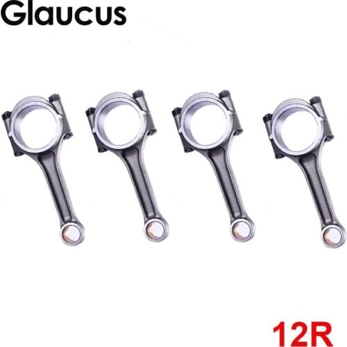 4pcs 12R engine connecting rod for Toyota CORONA HIACE HILUX TOYOACE Daihatsu Taft (F20) 1.6L 1971- 13201-31010 1320131010