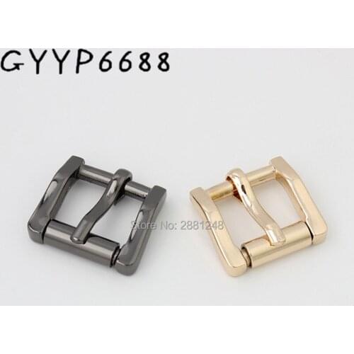 15mm 4colors thick heavy duty metal buckle sewing bag straps webbing buckles adjuster welded tri glide slider pin buckl