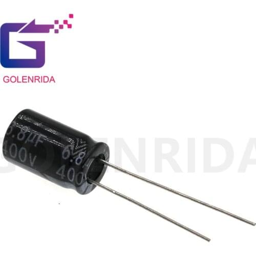 20PCS Electrolytic capacitor 400V6.8uF 8*12mm aluminum electrolytic capacitor 6.8uf 400v